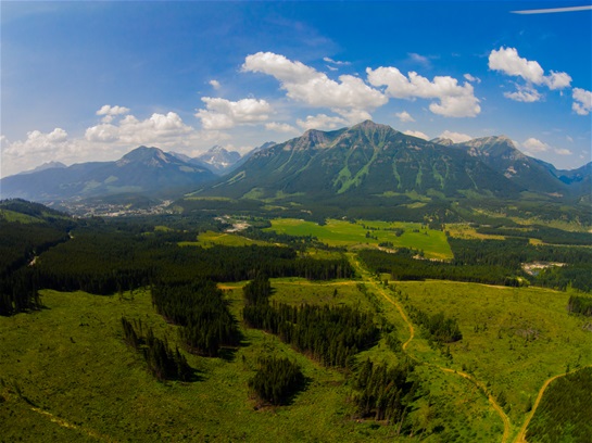 View of Elkford from lookout point.